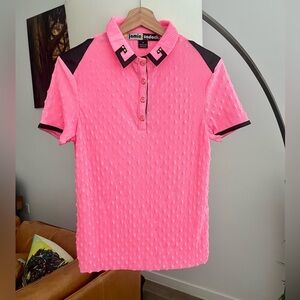 Jamie Sadock Short Sleeve Pleated Golf Polo